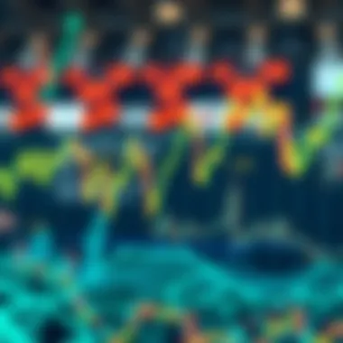 Visual depiction of market trends influenced by algorithms