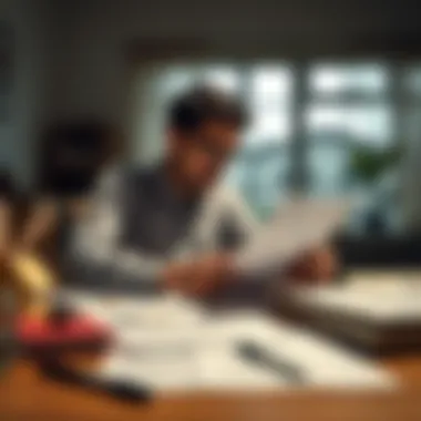 Understanding Financial Preparedness for Home Buyers An individual analyzing financial documents and mortgage options on a desk.