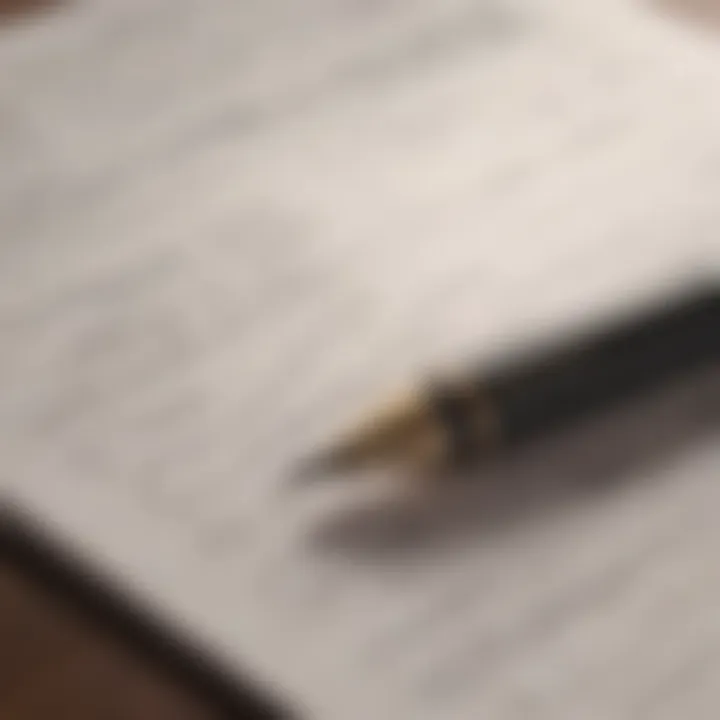 A close-up of a pen on a notepad with investment notes