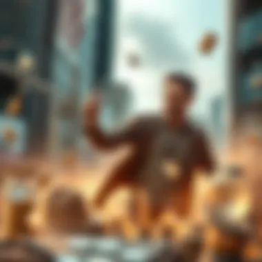 A resilient entrepreneur overcoming obstacles in a dynamic environment