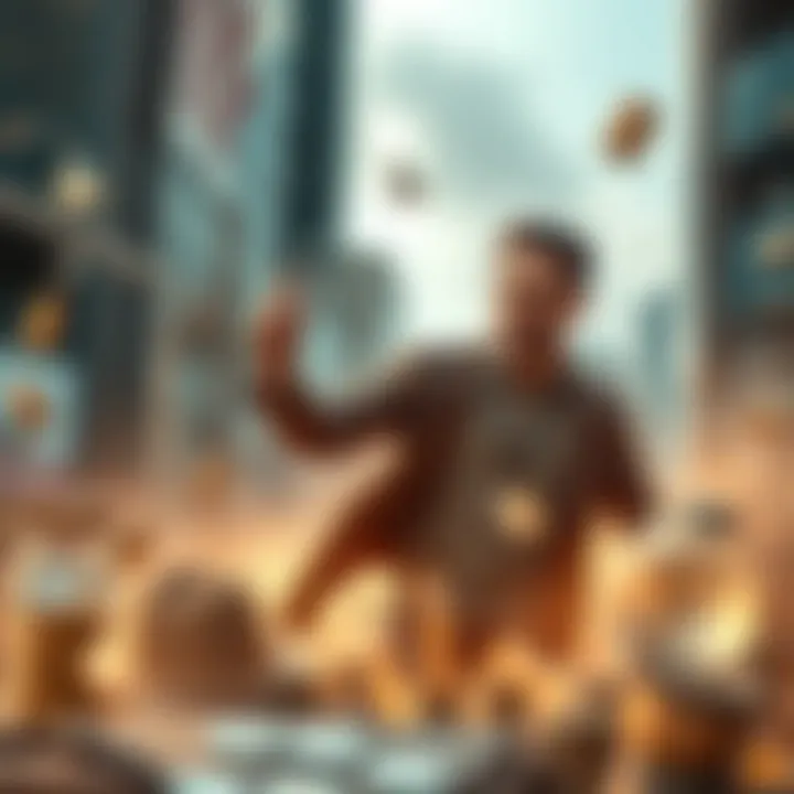 A resilient entrepreneur overcoming obstacles in a dynamic environment