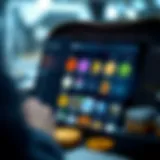 Exploring NFT Collections in a Digital Wallet A sleek digital wallet interface showcasing NFT collections