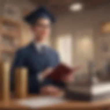 Career Advancement Through Education Visual representation of career advancement