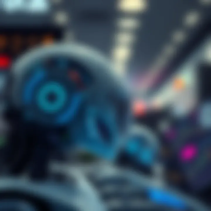 Conceptual representation of technology and finance merging