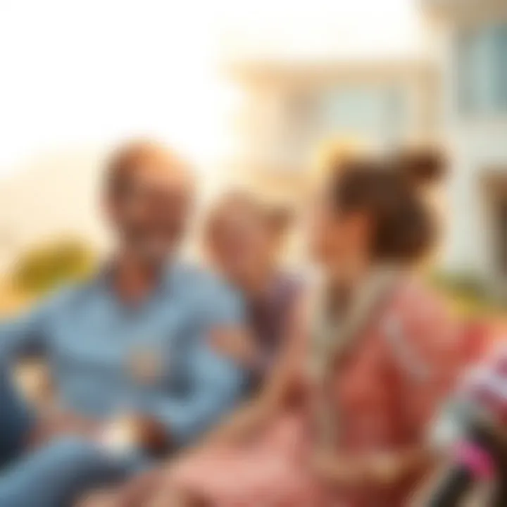 Family enjoying life in a tax-free state