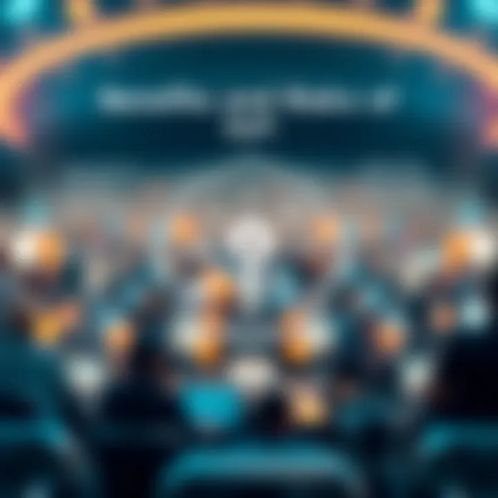 Benefits and Risks of DeFi A graphical illustration of the benefits and risks associated with DeFi