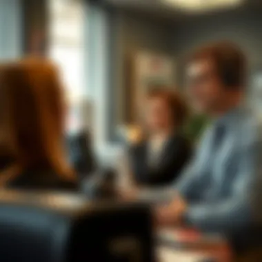 Customer service representative assisting a client with their insurance needs