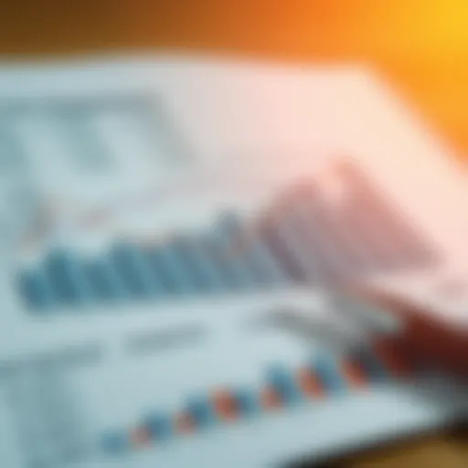 Detailed chart showcasing horizontal analysis trends in financial statements