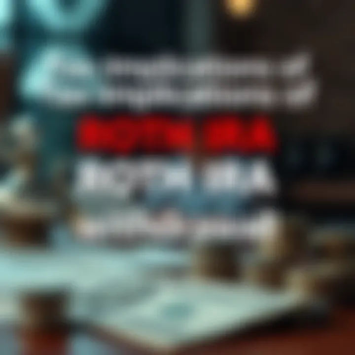 Tax Implications of Roth IRA Withdrawals Visual representation of tax implications on Roth IRA withdrawals