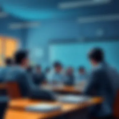The Future of Economic Thought Classroom setting with students engaged in economics