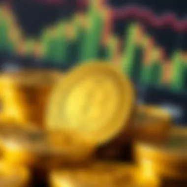 Gold Coins as Tangible Investments A close-up view of gold coins illustrating tangible assets