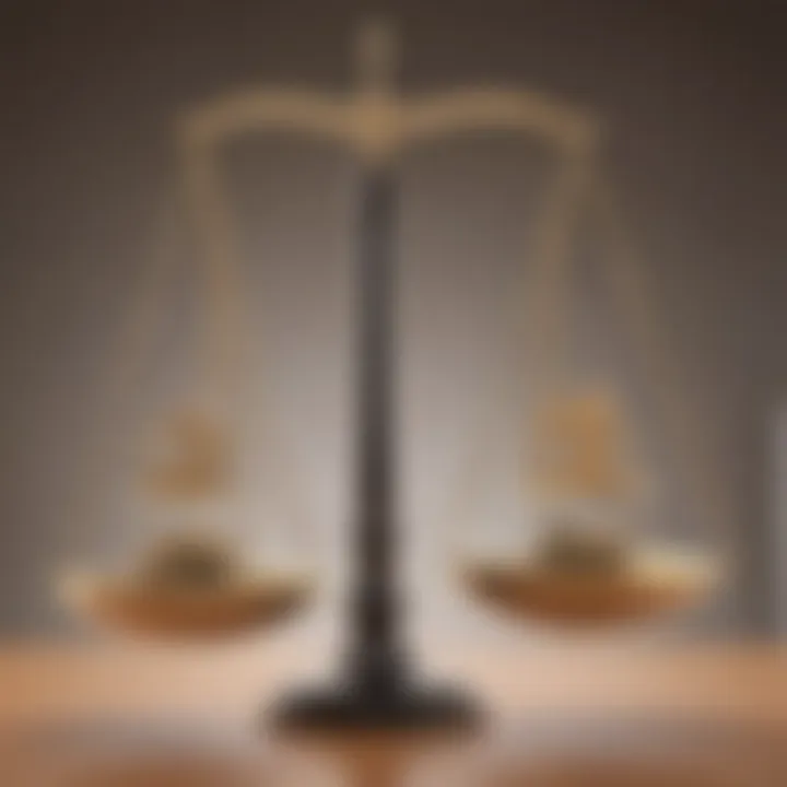 Balance scales representing justice in fiduciary relationships