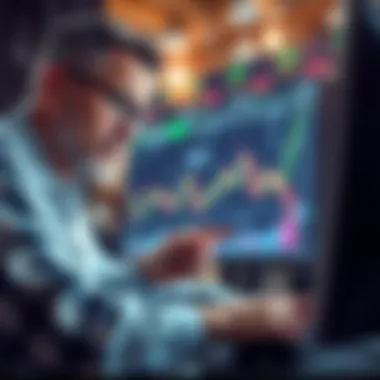 A mentor guiding a novice trader through a trading platform