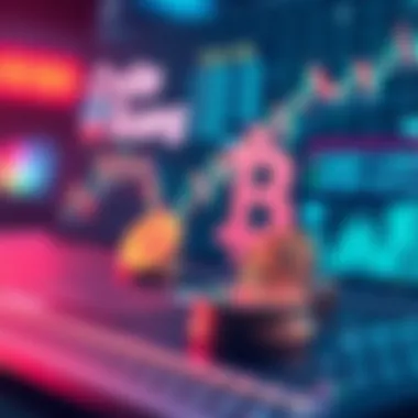 Cryptocurrency Trading Dynamics Visual representation of cryptocurrency trading on a digital platform