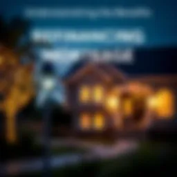 A visual representation of mortgage refinancing benefits