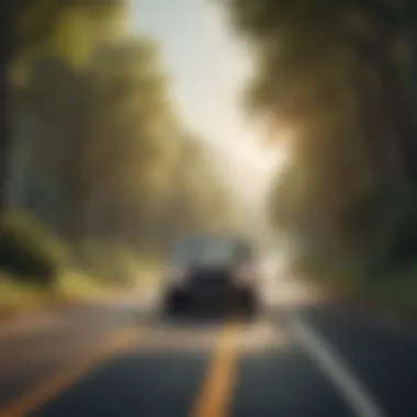Freedom of Car Ownership A scenic drive representing the freedom of owning a car