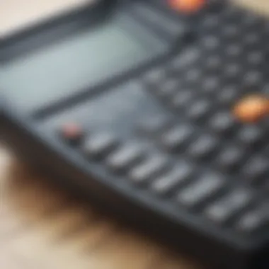 Calculator for Car Payment Estimation A calculator displaying car payment calculations