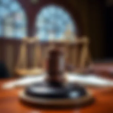 Justice in Debt Collection Lawsuits A gavel symbolizing justice in court