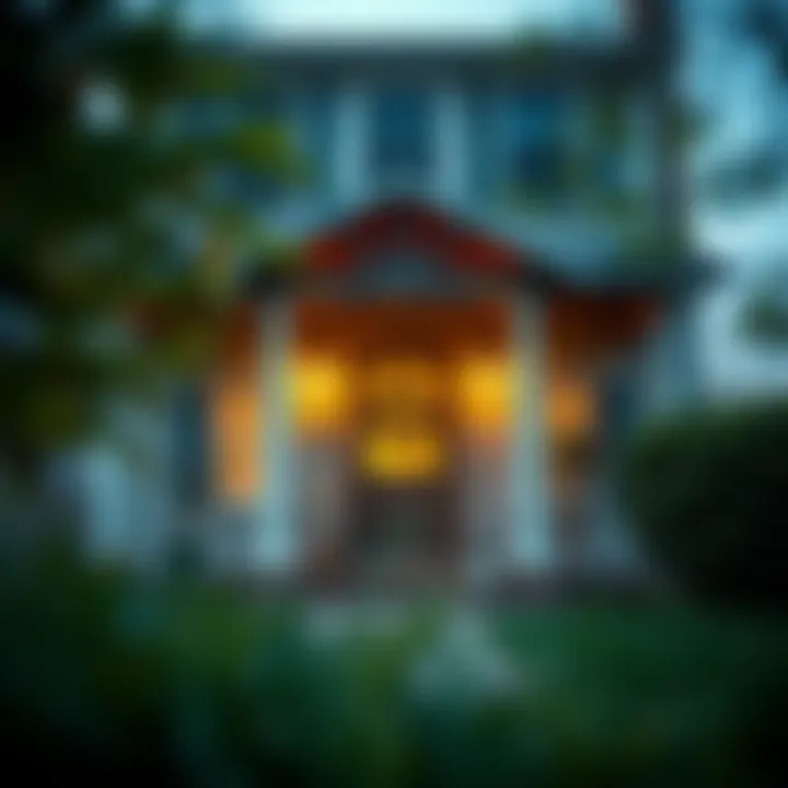 A welcoming front porch depicting the idea of home