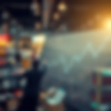 Chart showing supply and demand interaction