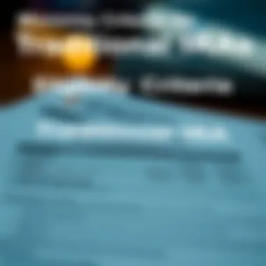 Visual representation of eligibility criteria for IRAs