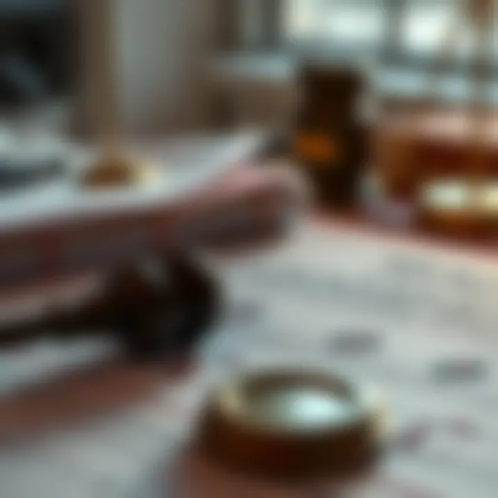 A conceptual image of legal documents being reviewed.