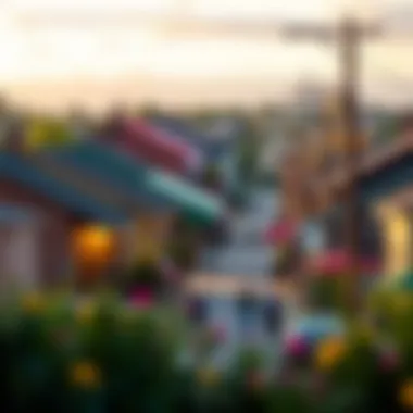 Vibrant Community Development A vibrant community scene showcasing local development