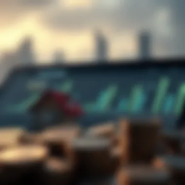 Financial graphs illustrating benefits of merging mortgages