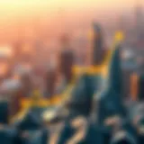 Visual representation of treasury yield curve inversion