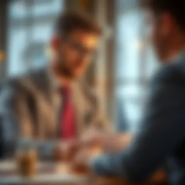 Financial advisor discussing strategies with a client